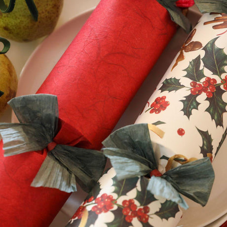 Luxury Cinnamon Red Christmas Crackers – 13in Set of 6 | Decor Sanctuary Quality Home Decor Garden & Outdoor Living and Gifts