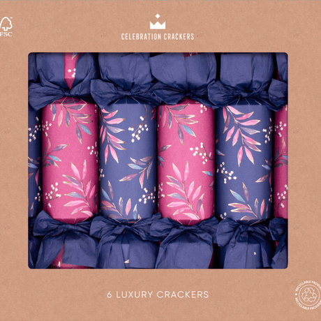 Luxury Jewel Eco Christmas Crackers – FSC Mix 13in Set of 6 | Decor Sanctuary Quality Home Decor Garden & Outdoor Living and Gifts