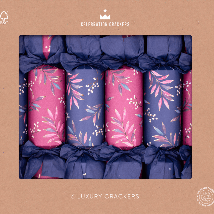 Luxury Jewel Eco Christmas Crackers β FSC Mix 13in Set of 6 | Decor Sanctuary Quality Home Decor Garden & Outdoor Living and Gifts