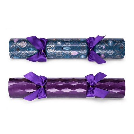 Luxury Purple Eco Christmas Crackers – FSC Mix 13in Set of 6 | Decor Sanctuary Quality Home Decor Garden & Outdoor Living and Gifts