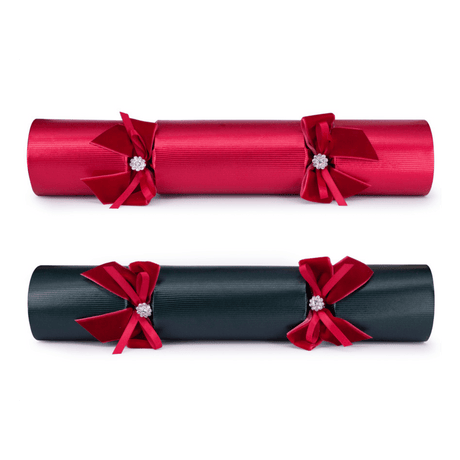 Luxury Red & Green Handcrafted Christmas Crackers – 13in Set of 6 | Decor Sanctuary Quality Home Decor Garden & Outdoor Living and Gifts