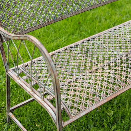 Marlborough Garden Bench - Antique Green Rust Antique Finish - Flat - packed Quality Home Decor Garden & Outdoor Living and Gifts