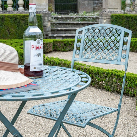 Marlborough Garden Furniture Bistro Set - 2 Seater Vintage Green Antique Finish Quality Home Decor Garden & Outdoor Living and Gifts