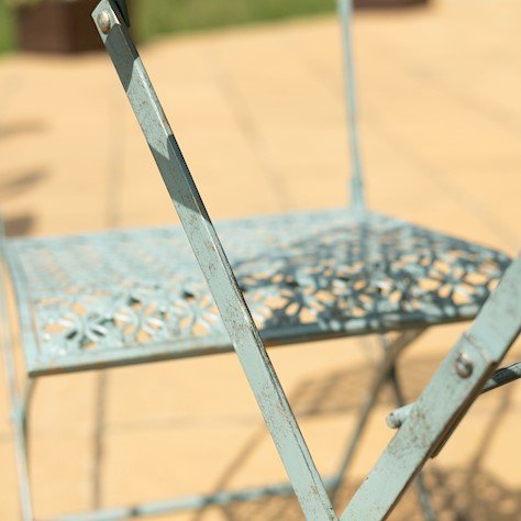 Marlborough Garden Furniture Bistro Set - 2 Seater Vintage Green Antique Finish Quality Home Decor Garden & Outdoor Living and Gifts