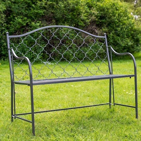 Marrakech Garden Bench - Umbra Grey - Mediterranean Style Quality Home Decor Garden & Outdoor Living and Gifts