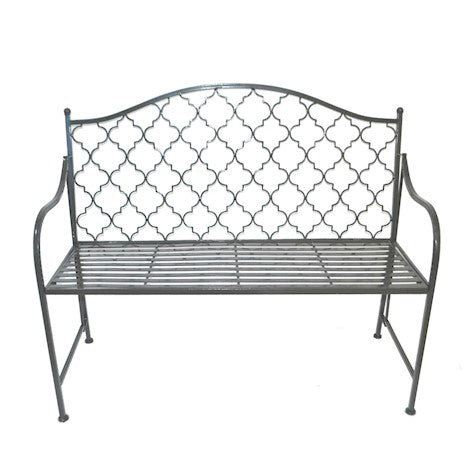 Marrakech Garden Bench - Umbra Grey - Mediterranean Style Quality Home Decor Garden & Outdoor Living and Gifts