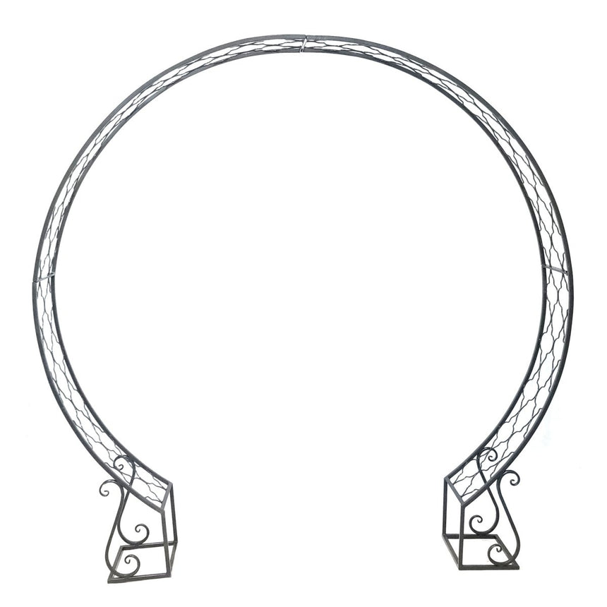 Marrakech Garden Ornamental Moon Gate - Charcoal - Mediterranean Style Quality Home Decor Garden & Outdoor Living and Gifts