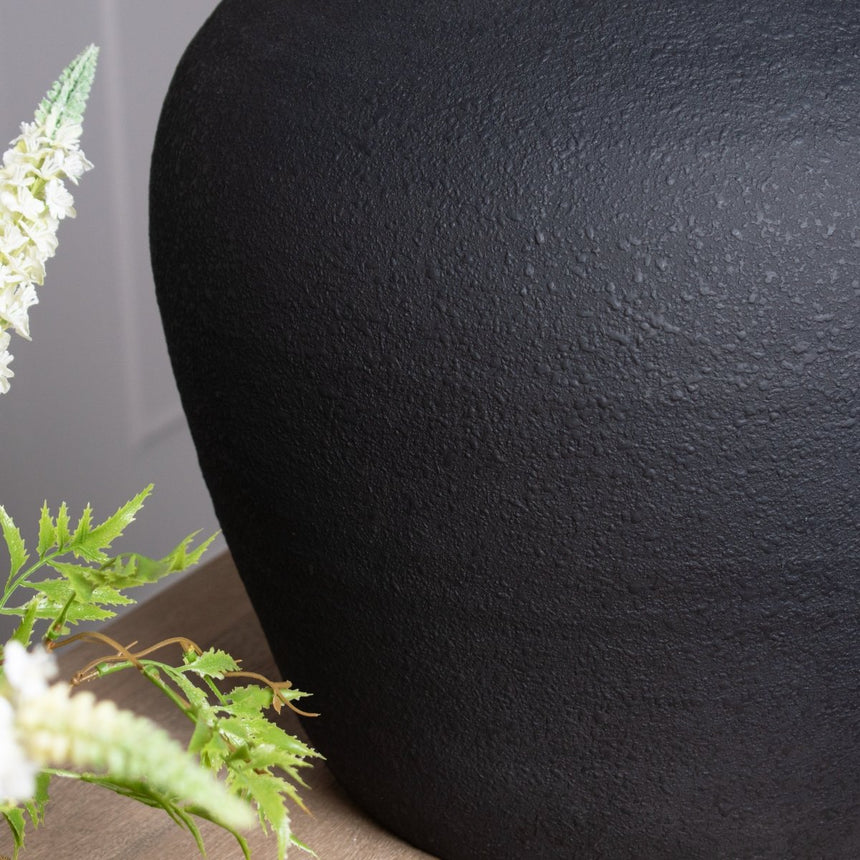 Matt Black Astral Vase - Decorative Ceramic Vases UK Luxury Home Decor Garden & Outdoor And Gifts