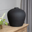 Matt Black Astral Vase - Decorative Ceramic Vases UK Luxury Home Decor Garden & Outdoor And Gifts