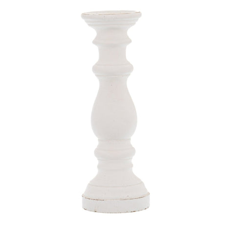 Matt White Ceramic Column Candle Holder - Designer Luxury Candle Holders Luxury Home Decor Garden & Outdoor And Gifts