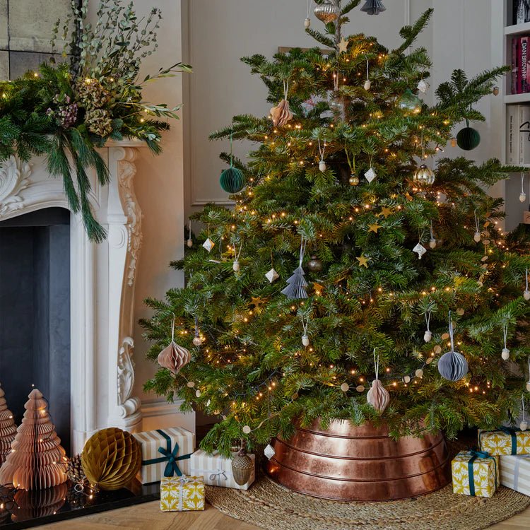 Metal Christmas Tree Skirt Copper Quality Home Decor Garden & Outdoor Living and Gifts