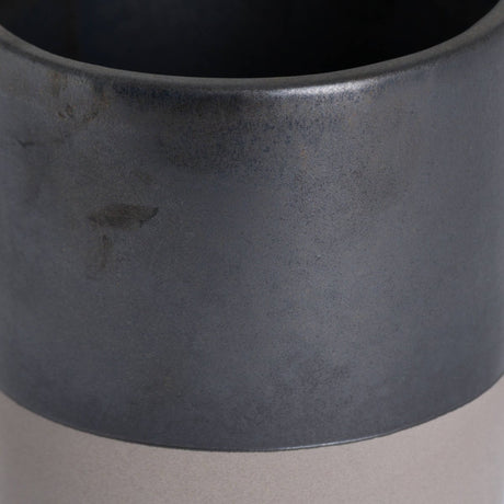 Metallic Grey Ceramic Indoor Planter Luxury Home Decor Garden & Outdoor And Gifts