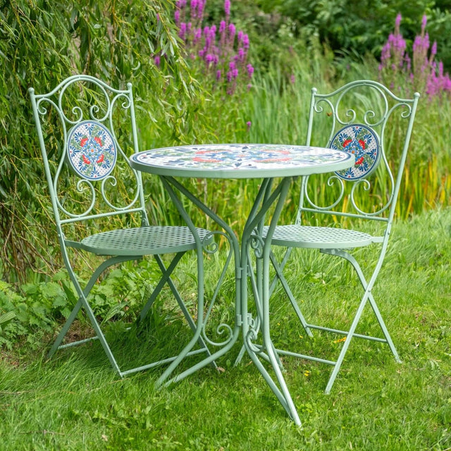Mosaic Garden Furniture Bistro Set - 2 Seater Green Quality Home Decor Garden & Outdoor Living and Gifts