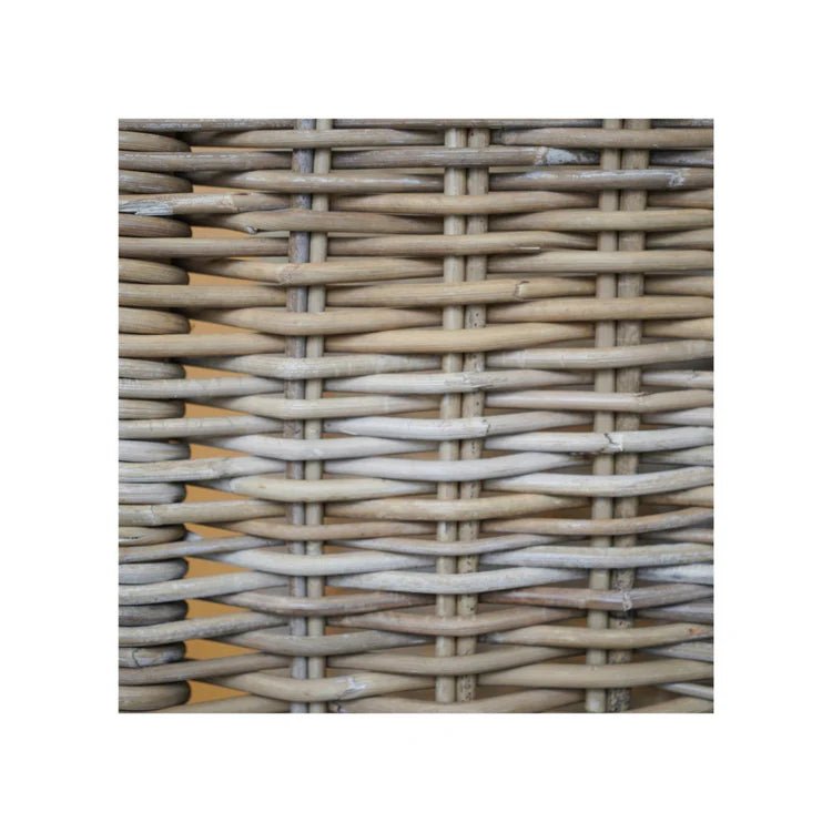 Natural Rattan Log Trolley with Kindling Shelf H100cm W52cm Luxury Home Decor Garden & Outdoor And Gifts