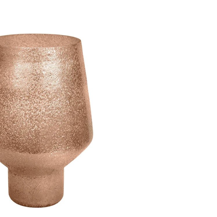 Opulent Tall Curved Metallic Gold Vase H25Cm D16Cm Luxury Home Decor Garden & Outdoor And Gifts