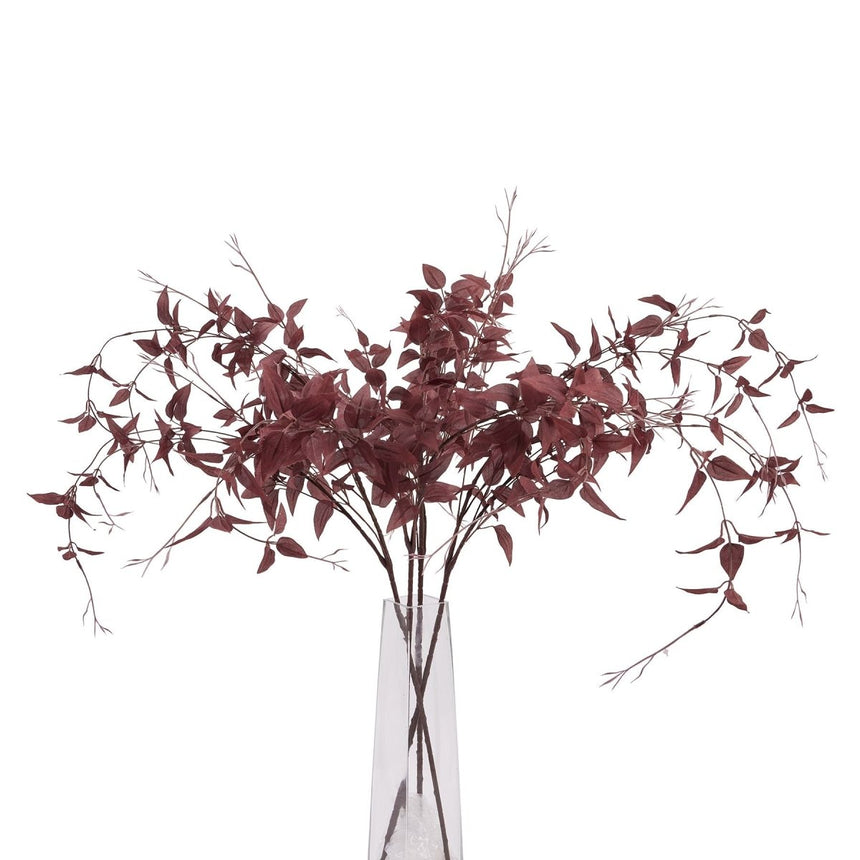 Ornamental Burgundy Leaf - Best Artificial Flower Single Stem Luxury Home Decor Garden & Outdoor And Gifts