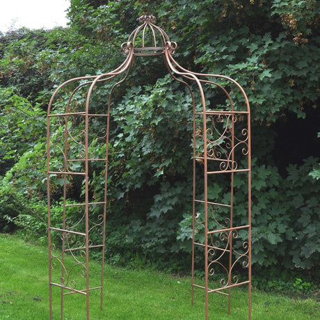 Ornamental Garden Gazebo - Rusty Brown Finish Quality Home Decor Garden & Outdoor Living and Gifts