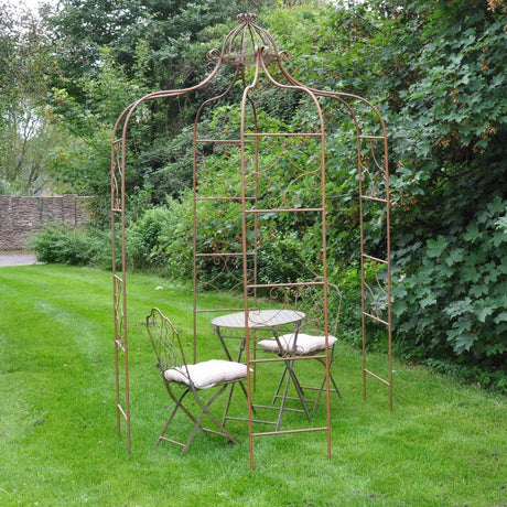 Ornamental Garden Gazebo - Rusty Brown Finish Quality Home Decor Garden & Outdoor Living and Gifts