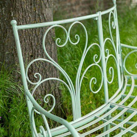 Outdoor Curved Garden Bench Green Quality Home Decor Garden & Outdoor Living and Gifts