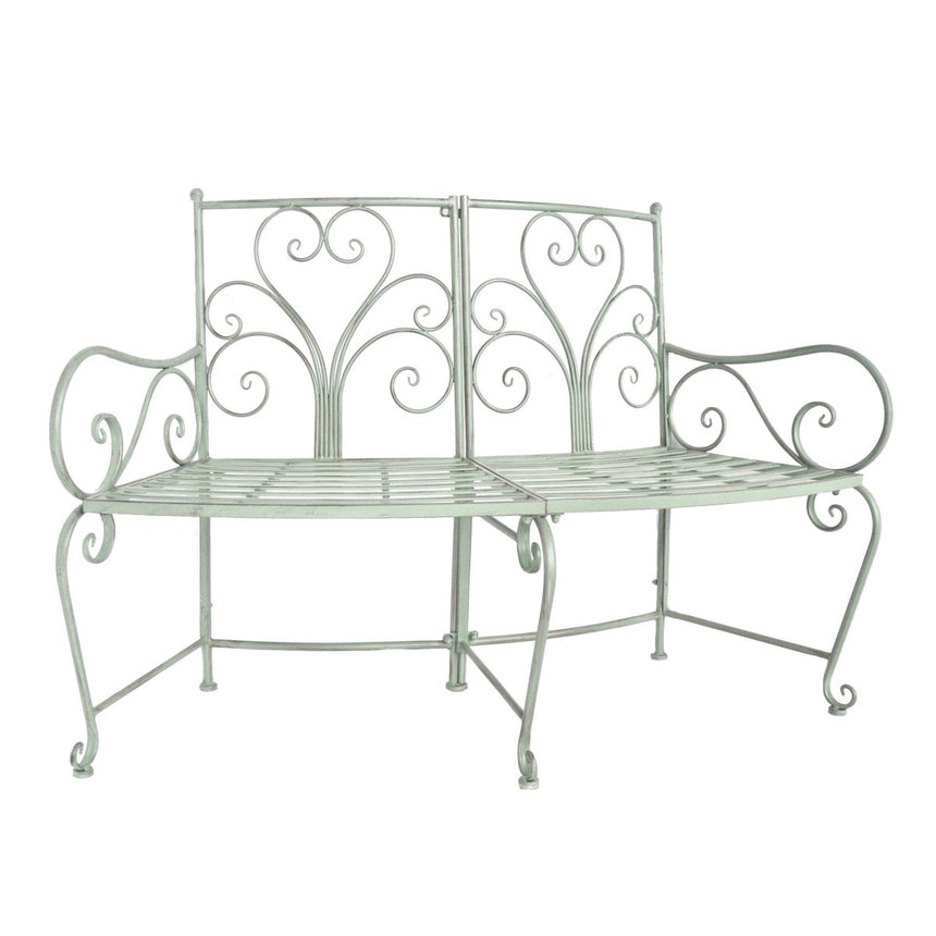 Outdoor Curved Garden Bench Green Quality Home Decor Garden & Outdoor Living and Gifts