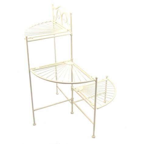 Outdoor Etager Shelves Plant Table or Stand - Cream Quality Home Decor Garden & Outdoor Living and Gifts