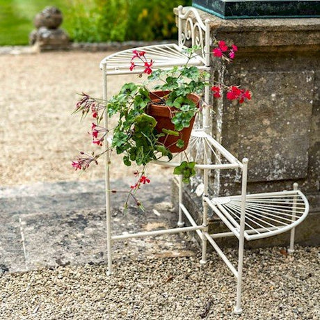 Outdoor Etager Shelves Plant Table or Stand - Cream Quality Home Decor Garden & Outdoor Living and Gifts
