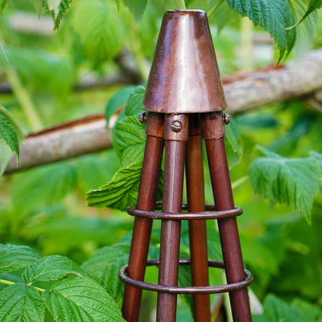 Outdoor Garden Climber Tripod Metal Plant Support Bronze Finish - Fully Collapsible For Storage Quality Home Decor Garden & Outdoor Living and Gifts