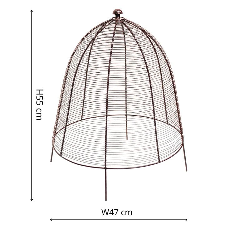 Outdoor Garden Large Wired Plant Protector Bronze Finish - Frost Resistant, Protective Coating Quality Home Decor Garden & Outdoor Living and Gifts