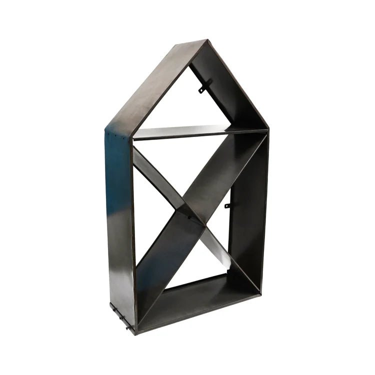 Outdoor House Design Log/Wood Storage Holder Rack - Zinc Finish, Protective Coating Quality Home Decor Garden & Outdoor Living and Gifts