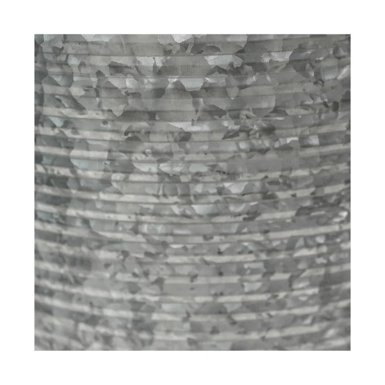 Outdoor Large Ribbed Planter Galvanised Iron - UV Stable Rust Resistant Frost Resistant Quality Home Decor Garden & Outdoor Living and Gifts