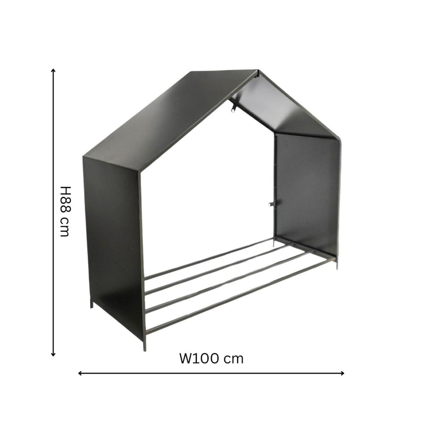 Outdoor Log/Wood Storage Holder X Shape Design Rack - Zinc Finish, Waterproof, Frost Resistant Quality Home Decor Garden & Outdoor Living and Gifts