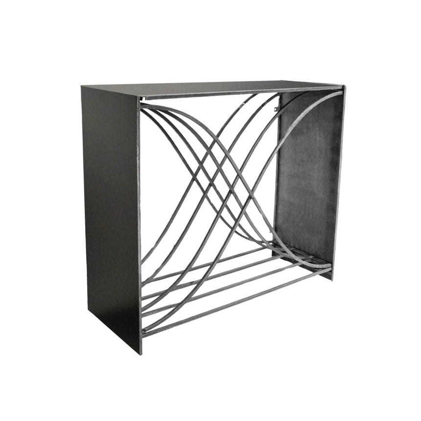 Outdoor Log/Wood Storage Holder Zinc Iron - Waterproof Lightweight Frost Resistant UV Stable Quality Home Decor Garden & Outdoor Living and Gifts