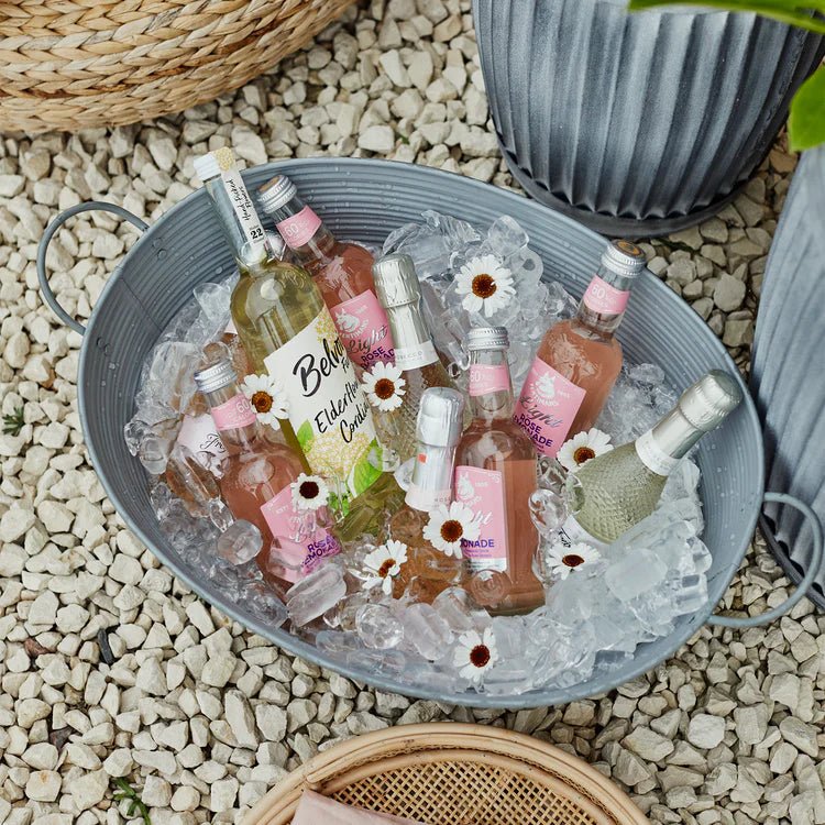 Outdoor Matlock Oval Planter Galvanised Iron - w/Handles, Rust & Frost Resistant, Lightweight Quality Home Decor Garden & Outdoor Living and Gifts