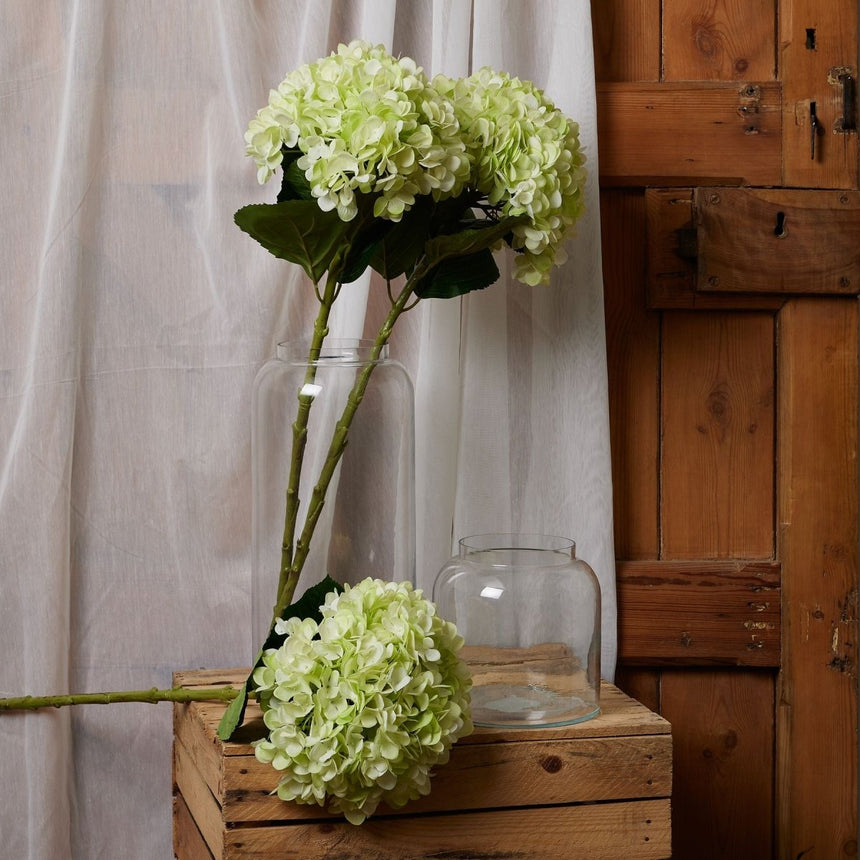 Oversized Green Hydrangea - Best Artificial Flower Single Stem Luxury Home Decor Garden & Outdoor And Gifts