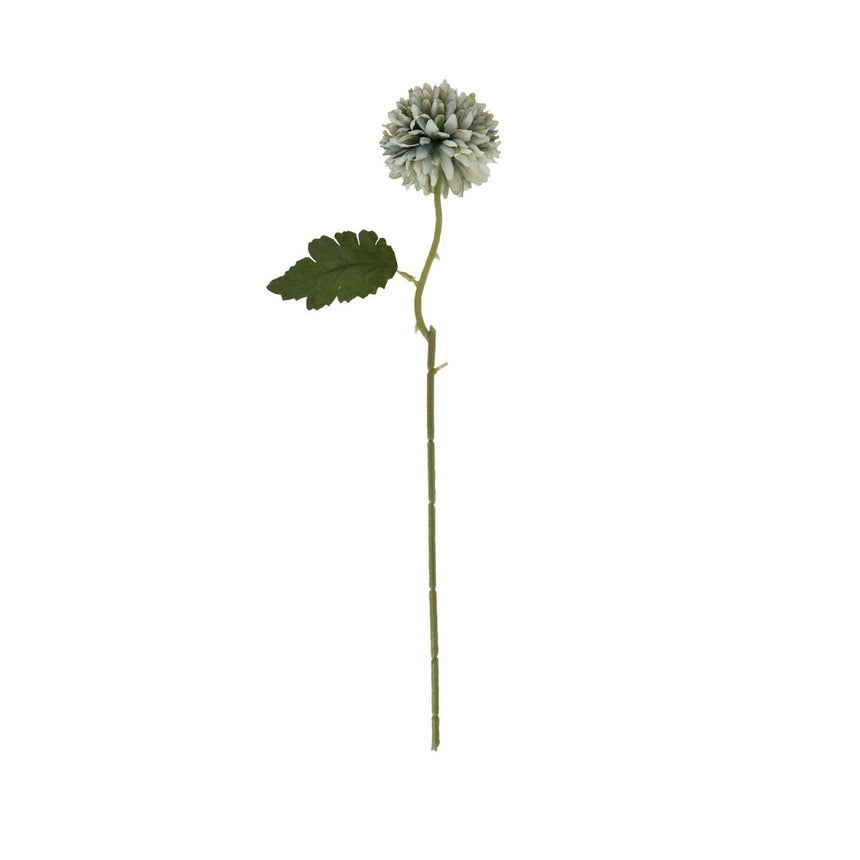 Pale Green Blue Short Chrysanthemum - Best Artificial Flower Single Stem Luxury Home Decor Garden & Outdoor And Gifts