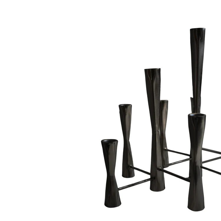 Parker 11 Piece Black Candle Centerpiece H35cm W52cm Luxury Home Decor Garden & Outdoor And Gifts