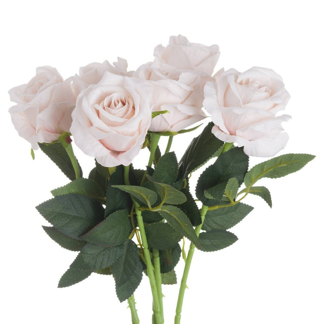 Pastel Pink Tea Rose - Best Artificial Flower Single Stem Luxury Home Decor Garden & Outdoor And Gifts