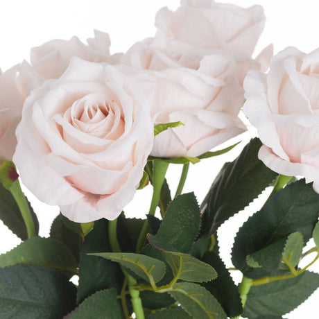 Pastel Pink Tea Rose - Best Artificial Flower Single Stem Luxury Home Decor Garden & Outdoor And Gifts