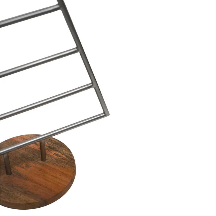 Pewter Christmas Tree with Star Iron Quality Home Decor Garden & Outdoor Living and Gifts