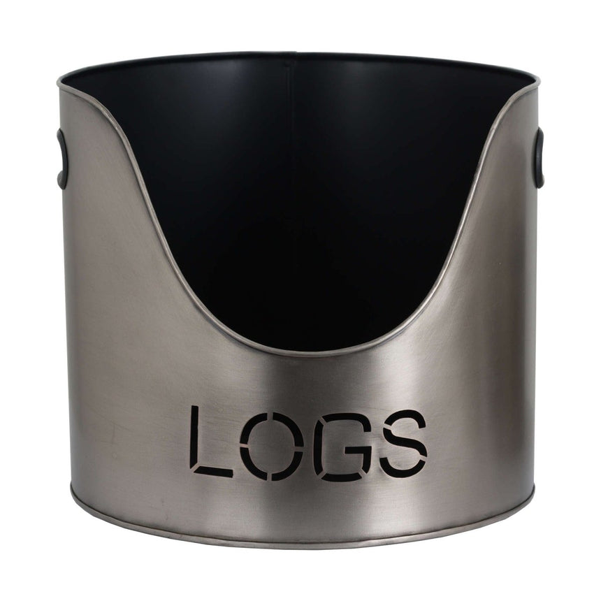 Pewter Handcrafted Trio of Logs Bucket, Kinding Bucket and Matches Holder Luxury Home Decor Garden & Outdoor And Gifts