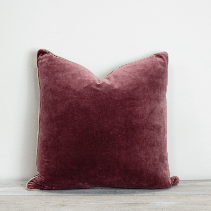 Pomegranate Sofa/Chair Cushion - 100% Cotton, Luxury Feather Pad, Modern, 50x50cm Quality Home Decor Garden & Outdoor Living and Gifts