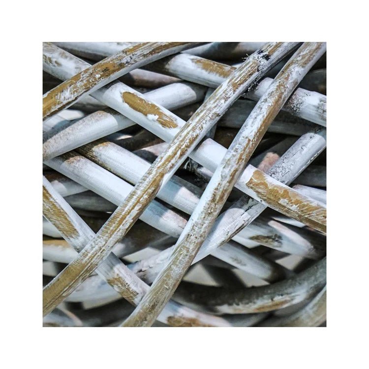 Rattan Christmas Wreath White Wash - Small Quality Home Decor Garden & Outdoor Living and Gifts