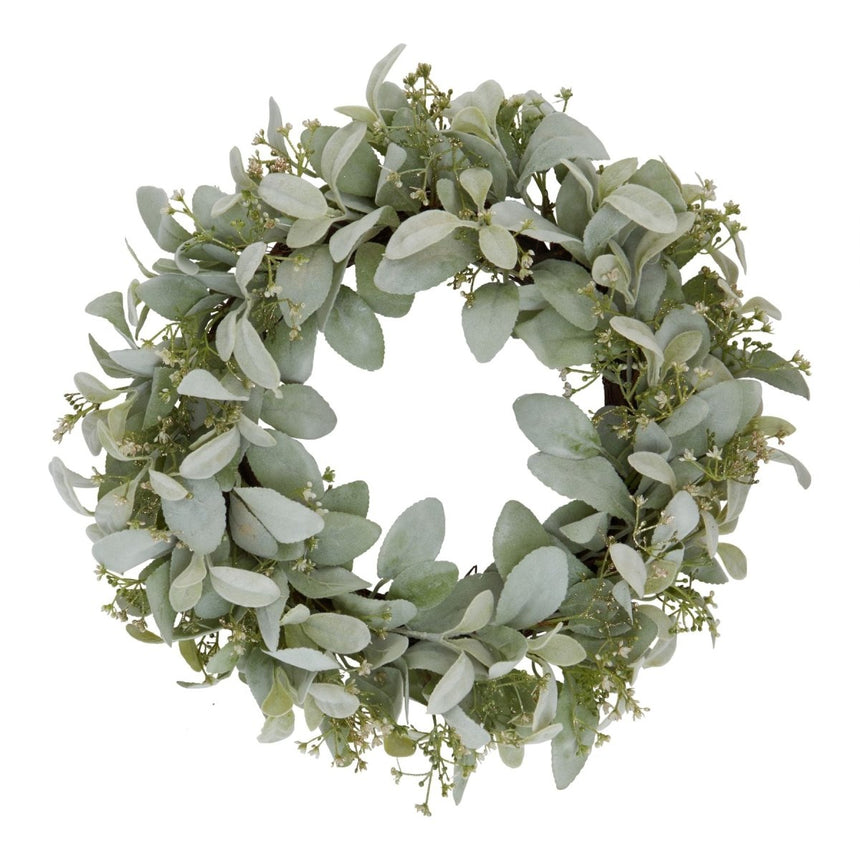Realistic Artificial Winter Wreath 45cm Diameter Luxury Home Decor Garden & Outdoor And Gifts