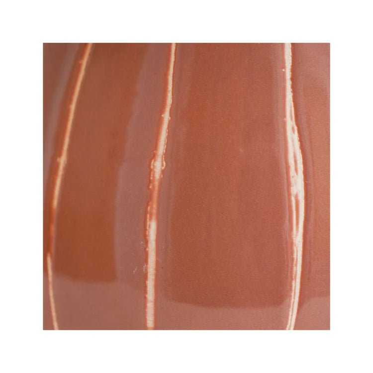 Rose Pink Striped Planter - Uses Exclusive Wax Relief Luxury Home Decor Garden & Outdoor And Gifts