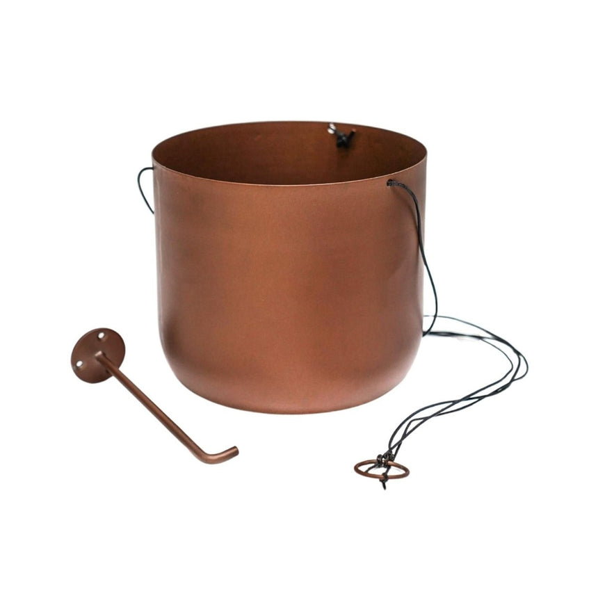 Royal Kew Gardens Indoor Metal Hanging Planter - Copper Finish With a Wall Hook Luxury Home Decor Garden & Outdoor And Gifts