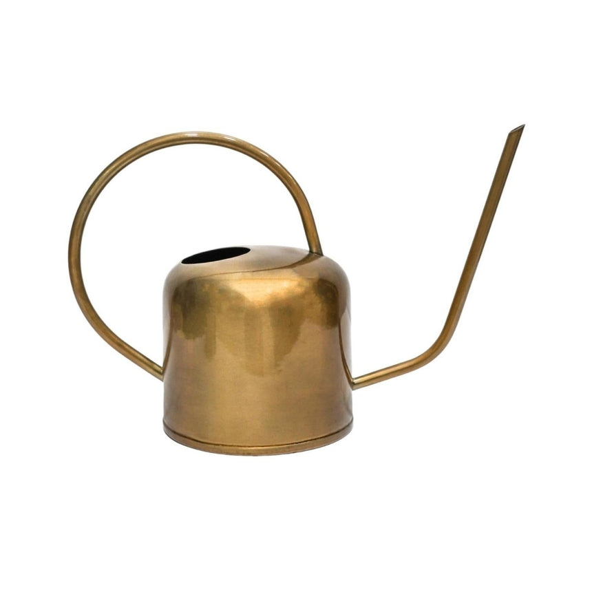 Royal Kew Gardens Indoor Metal Watering Can - Matt Brass Finish & Comes in a Gift Box Luxury Home Decor Garden & Outdoor And Gifts