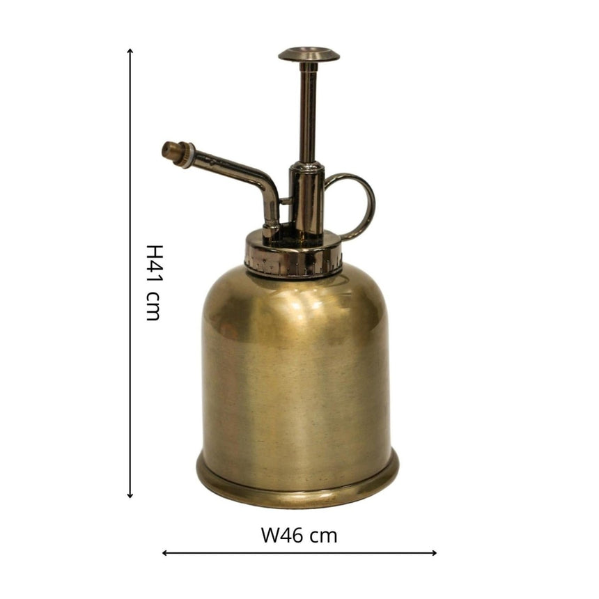 Royal Kew Gardens Metal Plant Mister - Matt Brass Finish & Comes in a Gift Box Luxury Home Decor Garden & Outdoor And Gifts
