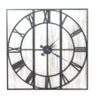 Roza Panelled Chic White & Light Grey Wall Clock - Best Wall Clocks UK Luxury Home Decor Garden & Outdoor And Gifts
