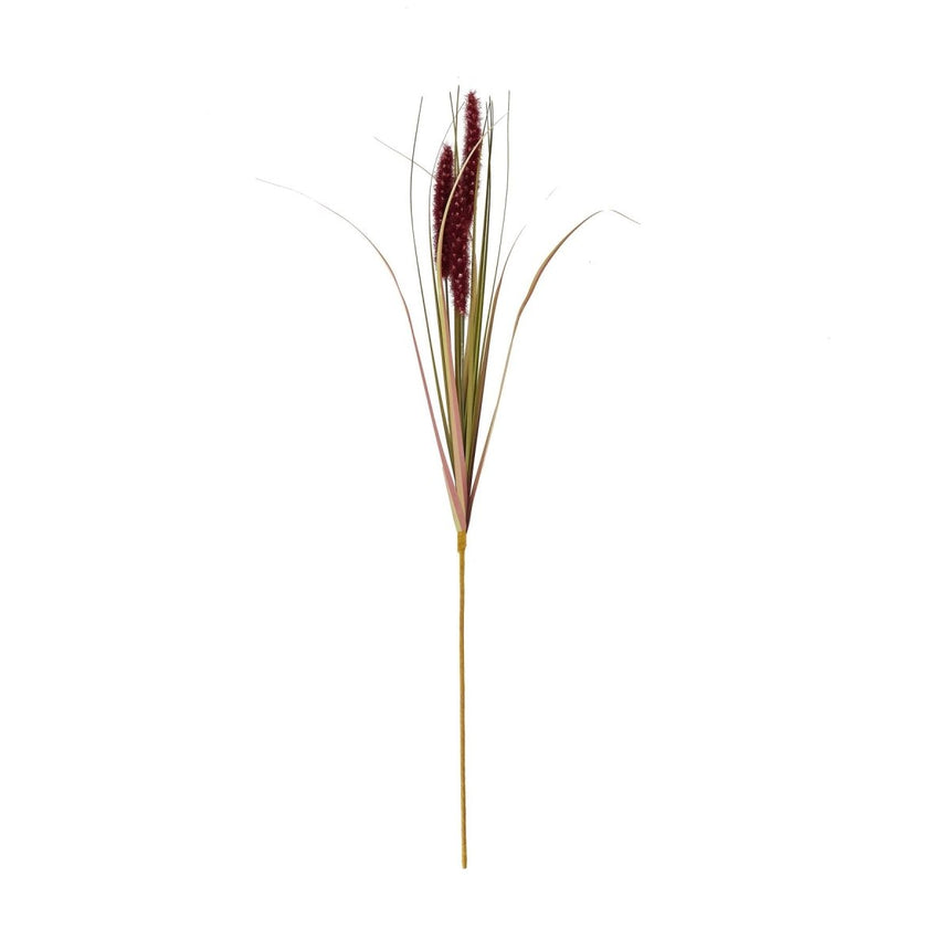 Ruby Triple Grass - Luxury Artificial Flower Single Stem Luxury Home Decor Garden & Outdoor And Gifts