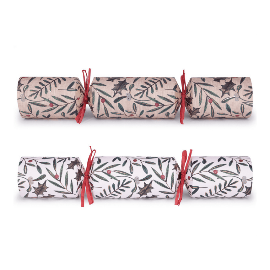 Rustic Green Eco Christmas Crackers – FSC Mix 13in Set of 6 | Decor Sanctuary Quality Home Decor Garden & Outdoor Living and Gifts